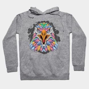 eagle full color feather Hoodie